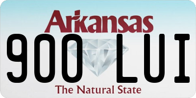 AR license plate 900LUI