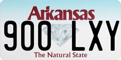 AR license plate 900LXY