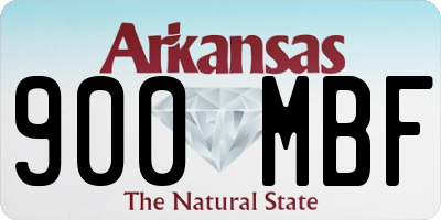 AR license plate 900MBF