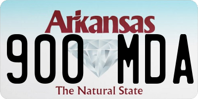 AR license plate 900MDA