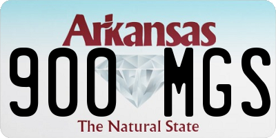 AR license plate 900MGS