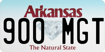 AR license plate 900MGT