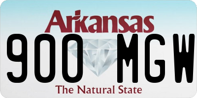 AR license plate 900MGW