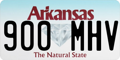 AR license plate 900MHV