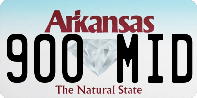 AR license plate 900MID