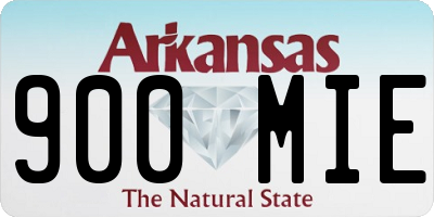 AR license plate 900MIE