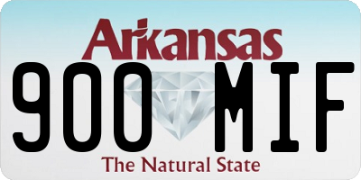 AR license plate 900MIF