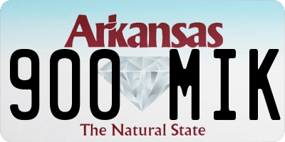 AR license plate 900MIK