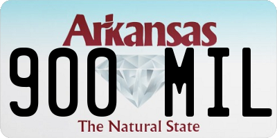 AR license plate 900MIL