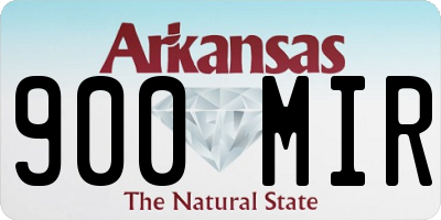 AR license plate 900MIR