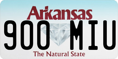 AR license plate 900MIU