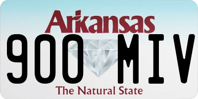 AR license plate 900MIV