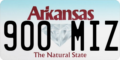 AR license plate 900MIZ