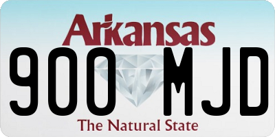AR license plate 900MJD
