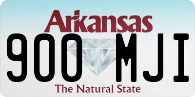 AR license plate 900MJI