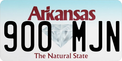 AR license plate 900MJN