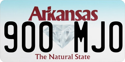 AR license plate 900MJO