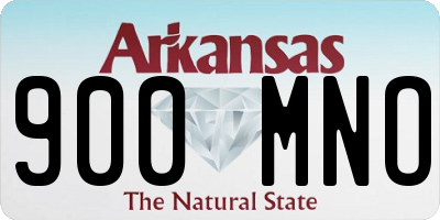 AR license plate 900MNO