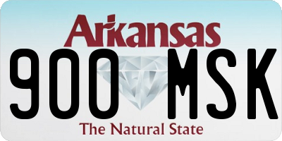 AR license plate 900MSK