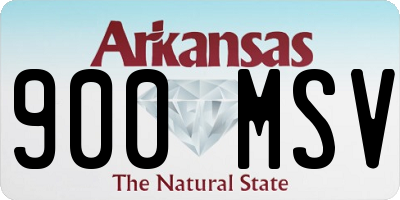 AR license plate 900MSV