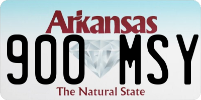 AR license plate 900MSY