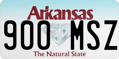 AR license plate 900MSZ