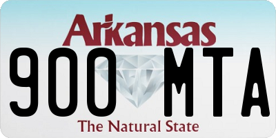 AR license plate 900MTA