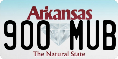 AR license plate 900MUB