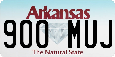 AR license plate 900MUJ