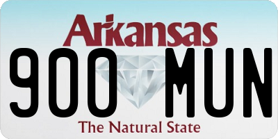 AR license plate 900MUN