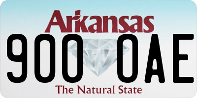 AR license plate 900OAE