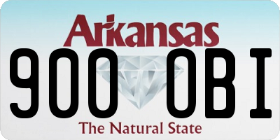 AR license plate 900OBI