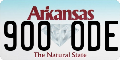 AR license plate 900ODE