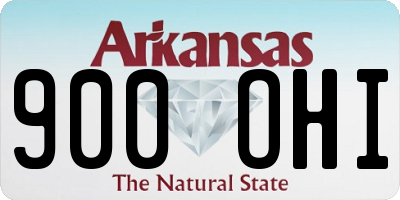 AR license plate 900OHI