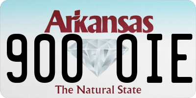 AR license plate 900OIE