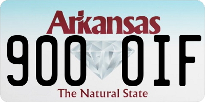 AR license plate 900OIF