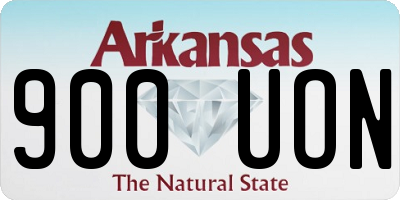 AR license plate 900UON