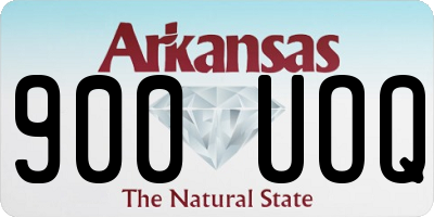 AR license plate 900UOQ