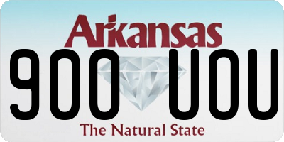AR license plate 900UOU