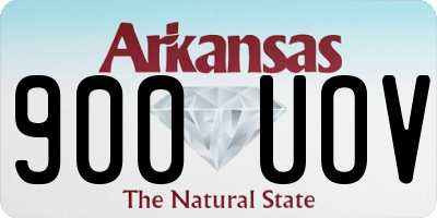 AR license plate 900UOV