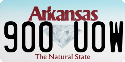 AR license plate 900UOW