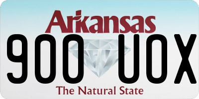 AR license plate 900UOX