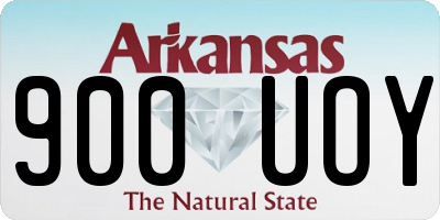 AR license plate 900UOY