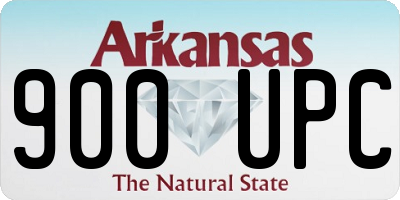 AR license plate 900UPC