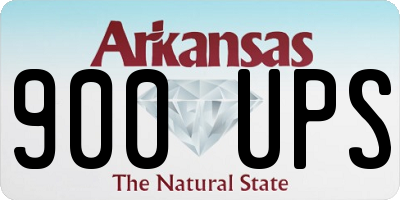 AR license plate 900UPS