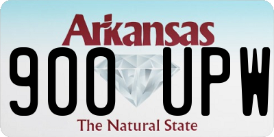 AR license plate 900UPW