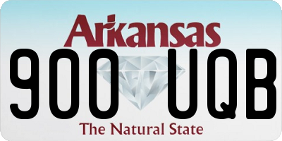 AR license plate 900UQB