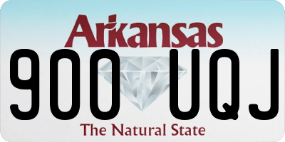 AR license plate 900UQJ