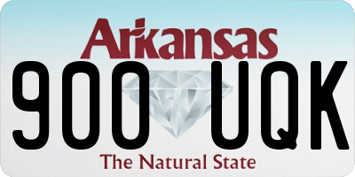 AR license plate 900UQK