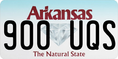 AR license plate 900UQS